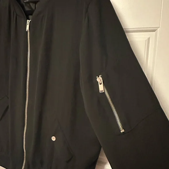 Zara Basic Collection Bomber Jacket - Picture 3 of 4